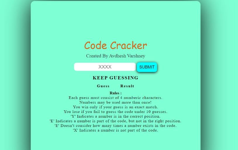 code cracker game